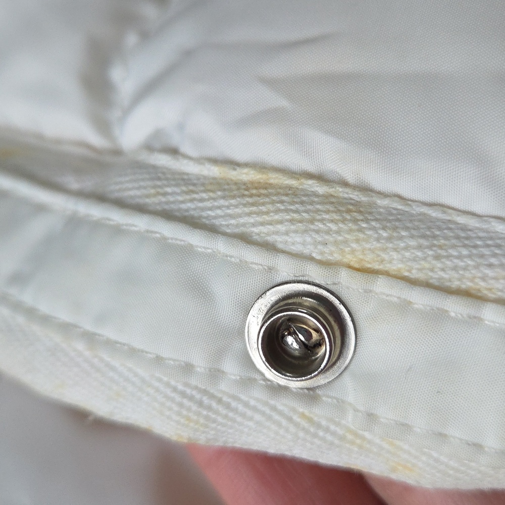 Vintage Polo Cream Knit and Down Puffer Jacket - Picture 11 of 17